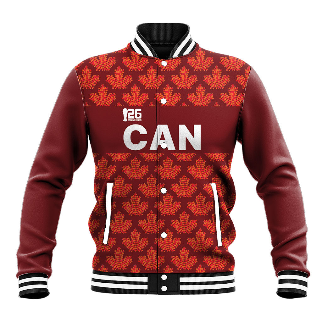 2026 World Football Host Country Canada Custom Baseball Jacket