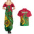 Vanuatu Islands Couples Matching Summer Maxi Dress and Hawaiian Shirt Polynesian Tattoo and Sea Turtle LT9 - Wonder Print Shop