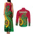 Vanuatu Islands Couples Matching Tank Maxi Dress and Long Sleeve Button Shirts Polynesian Tattoo and Sea Turtle LT9 - Wonder Print Shop