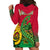 Vanuatu Islands Hoodie Dress Polynesian Tattoo and Sea Turtle - Wonder Print Shop