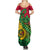 Vanuatu Islands Summer Maxi Dress Polynesian Tattoo and Sea Turtle - Wonder Print Shop