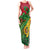 Vanuatu Islands Tank Maxi Dress Polynesian Tattoo and Sea Turtle - Wonder Print Shop