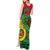 Vanuatu Islands Tank Maxi Dress Polynesian Tattoo and Sea Turtle - Wonder Print Shop