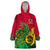 Vanuatu Islands Wearable Blanket Hoodie Polynesian Tattoo and Sea Turtle - Wonder Print Shop