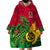 Vanuatu Islands Wearable Blanket Hoodie Polynesian Tattoo and Sea Turtle - Wonder Print Shop