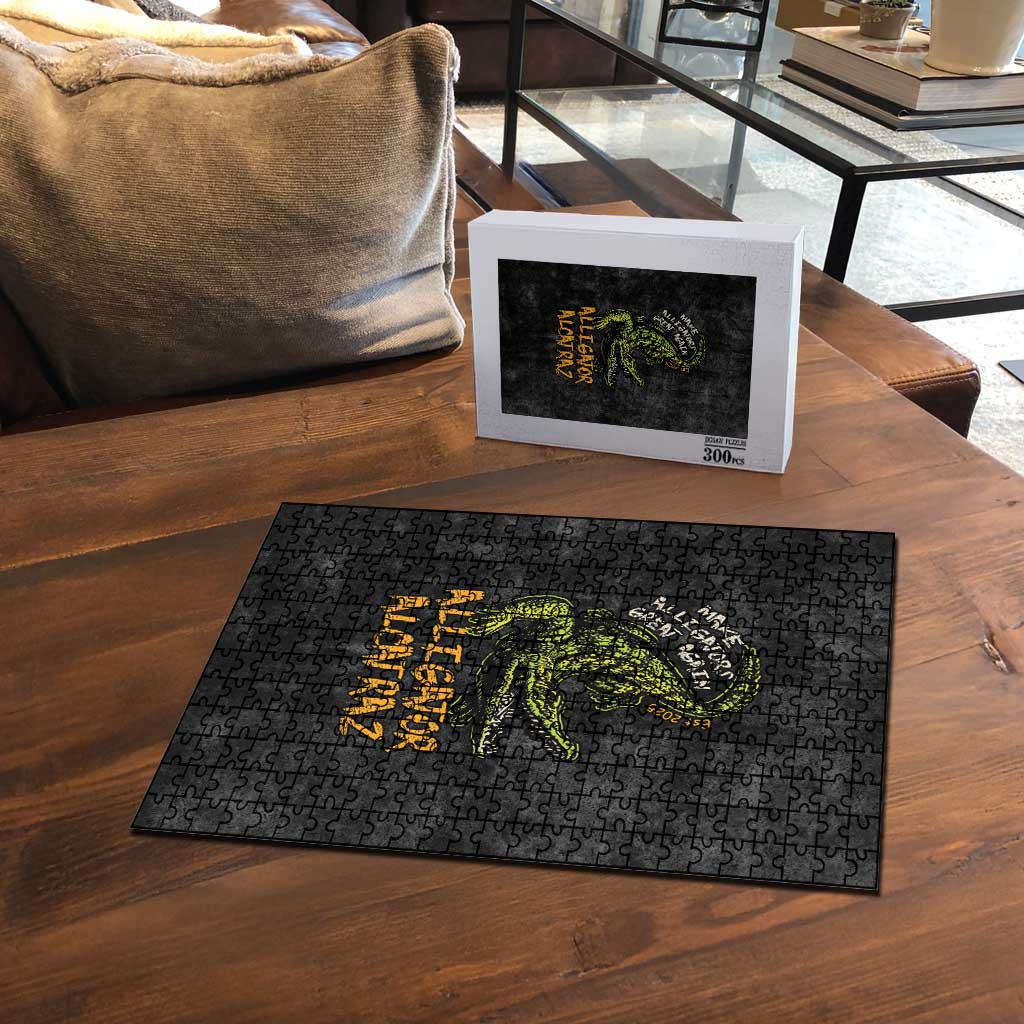 Alligator Alcatraz Est 2025 Puzzle Vintage Retro - Wonder Print Shop
