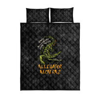 Alligator Alcatraz Est 2025 Quilt Bed Set Vintage Retro - Wonder Print Shop
