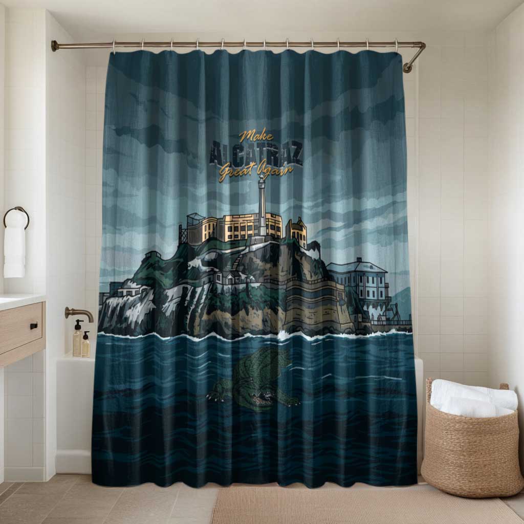 Make Alcatraz Great Again Bathroom Set Vintage Retro - Wonder Print Shop