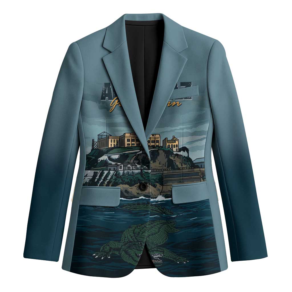Make Alcatraz Great Again Blazer Vintage Retro - Wonder Print Shop