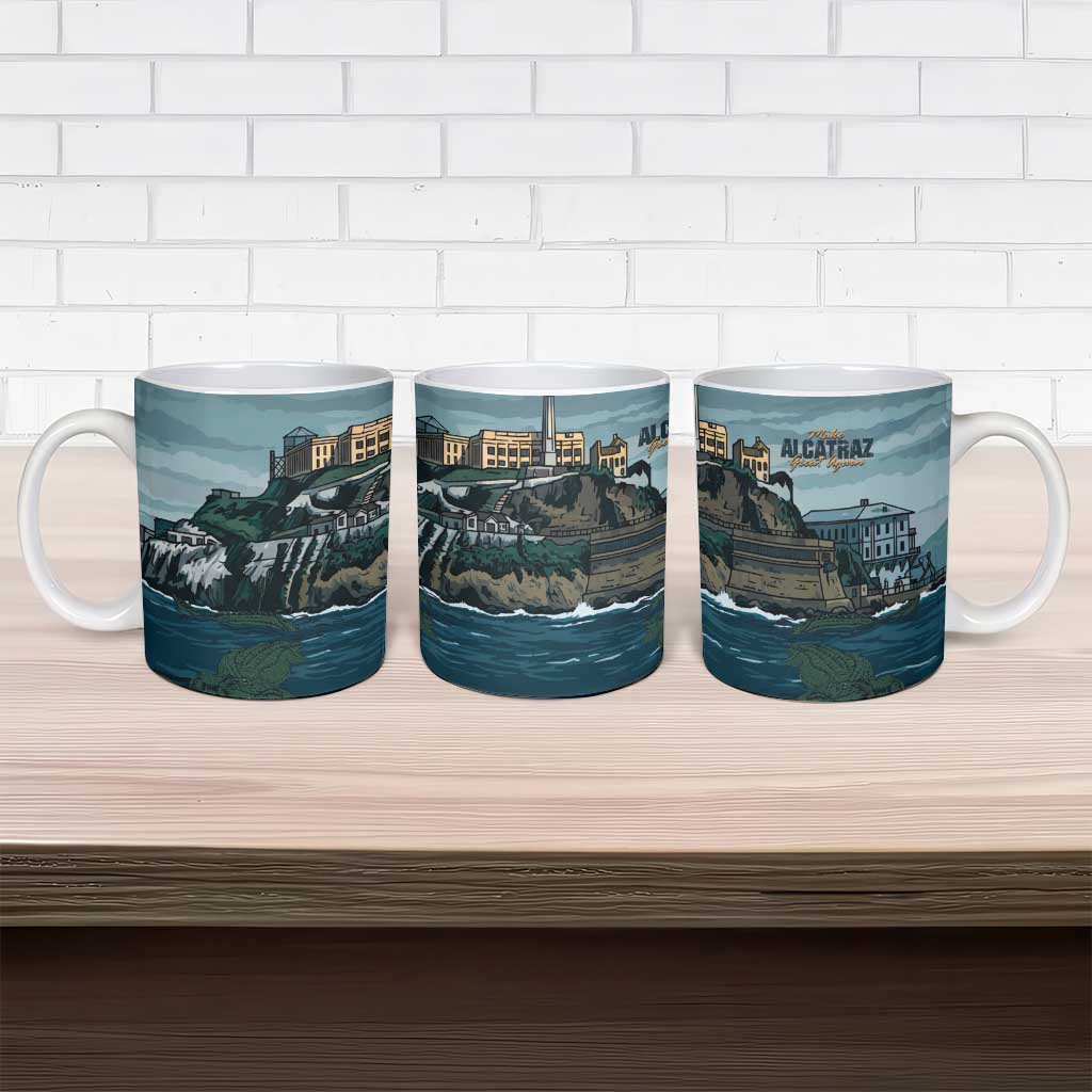 Make Alcatraz Great Again Ceramic Mug Vintage Retro - Wonder Print Shop