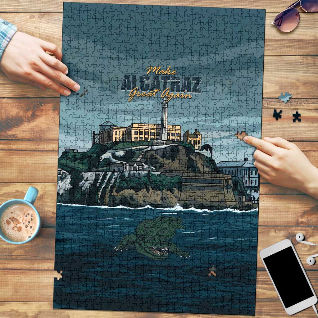 Make Alcatraz Great Again Puzzle Vintage Retro - Wonder Print Shop
