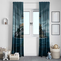 Make Alcatraz Great Again Window Curtain Vintage Retro - Wonder Print Shop