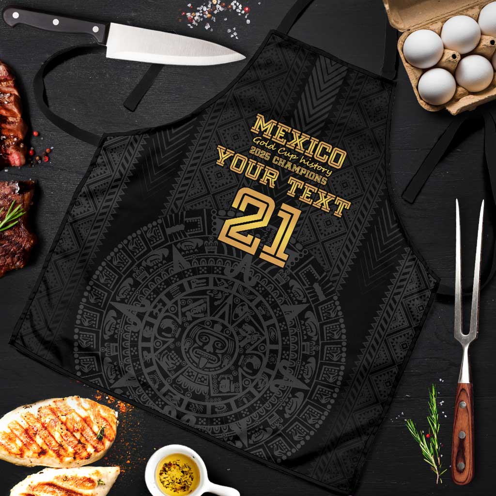 Mexico Football Custom Apron Mexico's Make History 2025 Gold Style - Wonder Print Shop