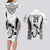 Custom Fiji Rugby Couples Matching Long Sleeve Bodycon Dress and Hawaiian Shirt Go Champions World Cup 2023 Tapa Unique White Vibe LT9 - Wonder Print Shop