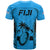 Fiji Rugby T Shirt Go Champions World Cup 2023 Tapa Unique Blue Vibe - Wonder Print Shop