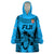 Fiji Rugby Wearable Blanket Hoodie Go Champions World Cup 2023 Tapa Unique Blue Vibe - Wonder Print Shop