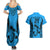 Custom Fiji Rugby Couples Matching Summer Maxi Dress and Hawaiian Shirt Go Champions World Cup 2023 Tapa Unique Blue Vibe LT9 - Wonder Print Shop