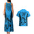 Custom Fiji Rugby Couples Matching Tank Maxi Dress and Hawaiian Shirt Go Champions World Cup 2023 Tapa Unique Blue Vibe LT9 - Wonder Print Shop