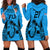 Custom Fiji Rugby Hoodie Dress Go Champions World Cup 2023 Tapa Unique Blue Vibe - Wonder Print Shop