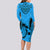 Custom Fiji Rugby Long Sleeve Bodycon Dress Go Champions World Cup 2023 Tapa Unique Blue Vibe - Wonder Print Shop