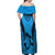 Custom Fiji Rugby Off Shoulder Maxi Dress Go Champions World Cup 2023 Tapa Unique Blue Vibe - Wonder Print Shop