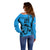 Custom Fiji Rugby Off Shoulder Sweater Go Champions World Cup 2023 Tapa Unique Blue Vibe - Wonder Print Shop