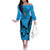 Custom Fiji Rugby Off The Shoulder Long Sleeve Dress Go Champions World Cup 2023 Tapa Unique Blue Vibe - Wonder Print Shop