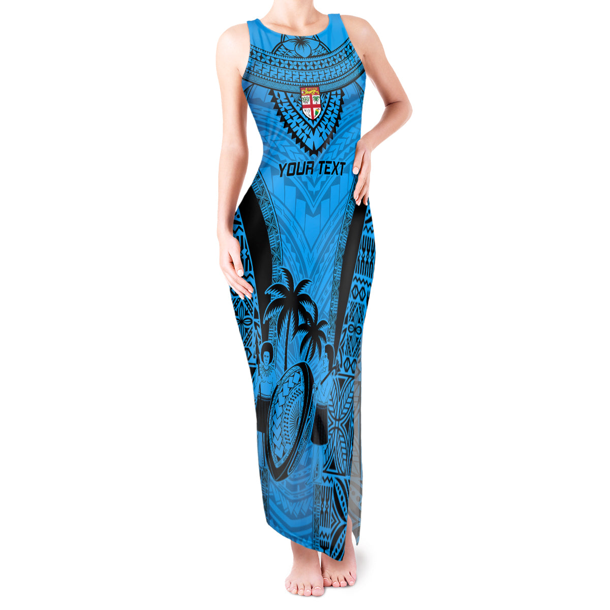 custom-fiji-rugby-tank-maxi-dress-go-champions-world-cup-2023-tapa-unique-blue-vibe