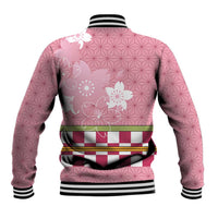 Japanese Asanoha Pattern Baseball Jacket Charm Against Evil Spirits - Wonder Print Shop