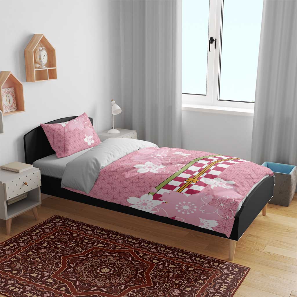 Japanese Asanoha Pattern Bedding Set Charm Against Evil Spirits - Wonder Print Shop