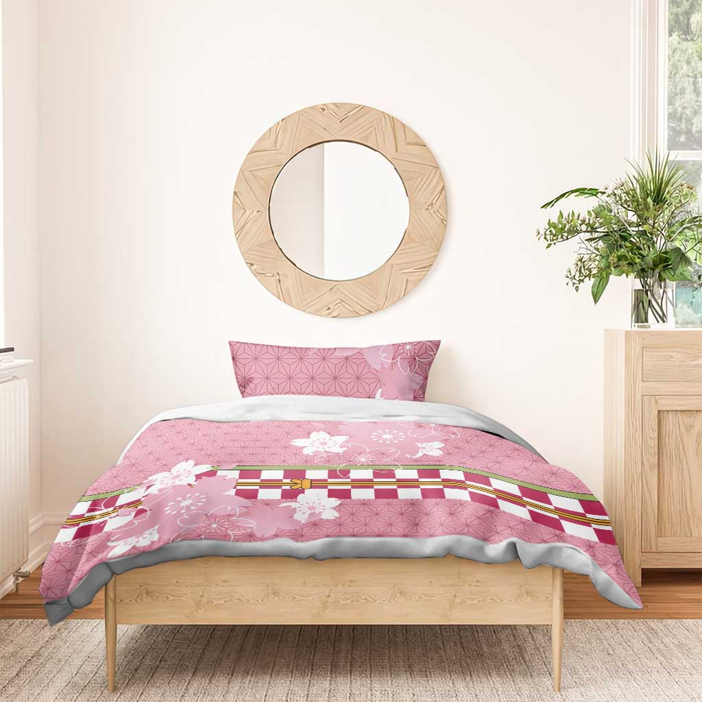 Japanese Asanoha Pattern Bedding Set Charm Against Evil Spirits - Wonder Print Shop