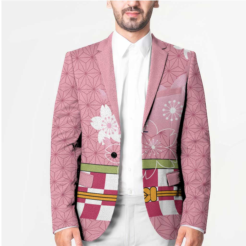 Japanese Asanoha Pattern Blazer Charm Against Evil Spirits - Wonder Print Shop