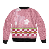 Japanese Asanoha Pattern Bomber Jacket Charm Against Evil Spirits - Wonder Print Shop