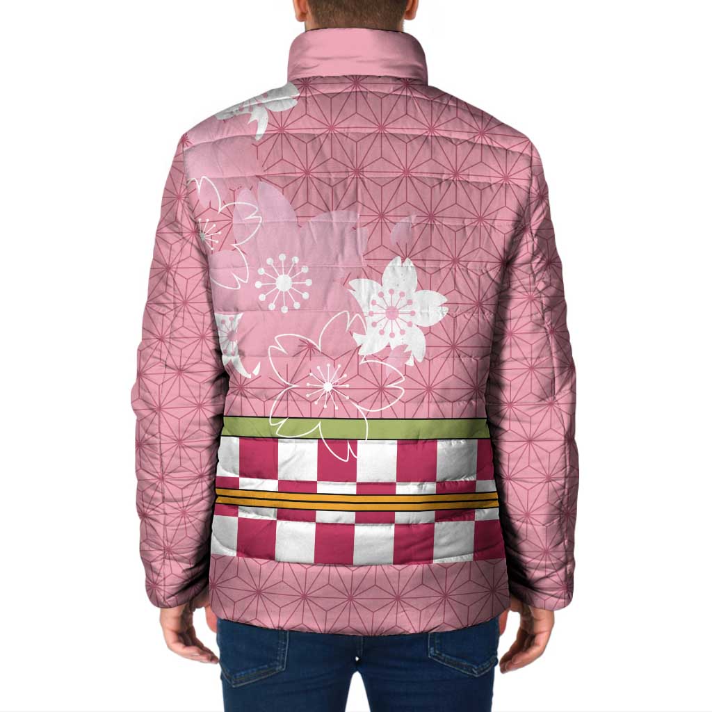 Japanese Asanoha Pattern Padded Jacket Charm Against Evil Spirits - Wonder Print Shop