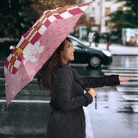 Japanese Asanoha Pattern Umbrella Charm Against Evil Spirits - Wonder Print Shop