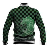 Japanese Asanoha Pattern Baseball Jacket Water Breathing Slayer Dragon - Wonder Print Shop