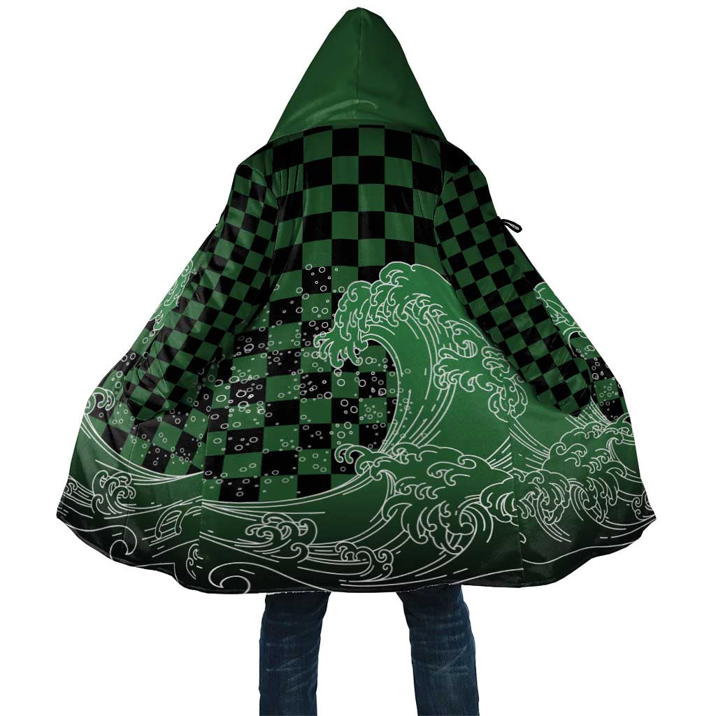 Japanese Asanoha Pattern Cloak Water Breathing Slayer Dragon - Wonder Print Shop