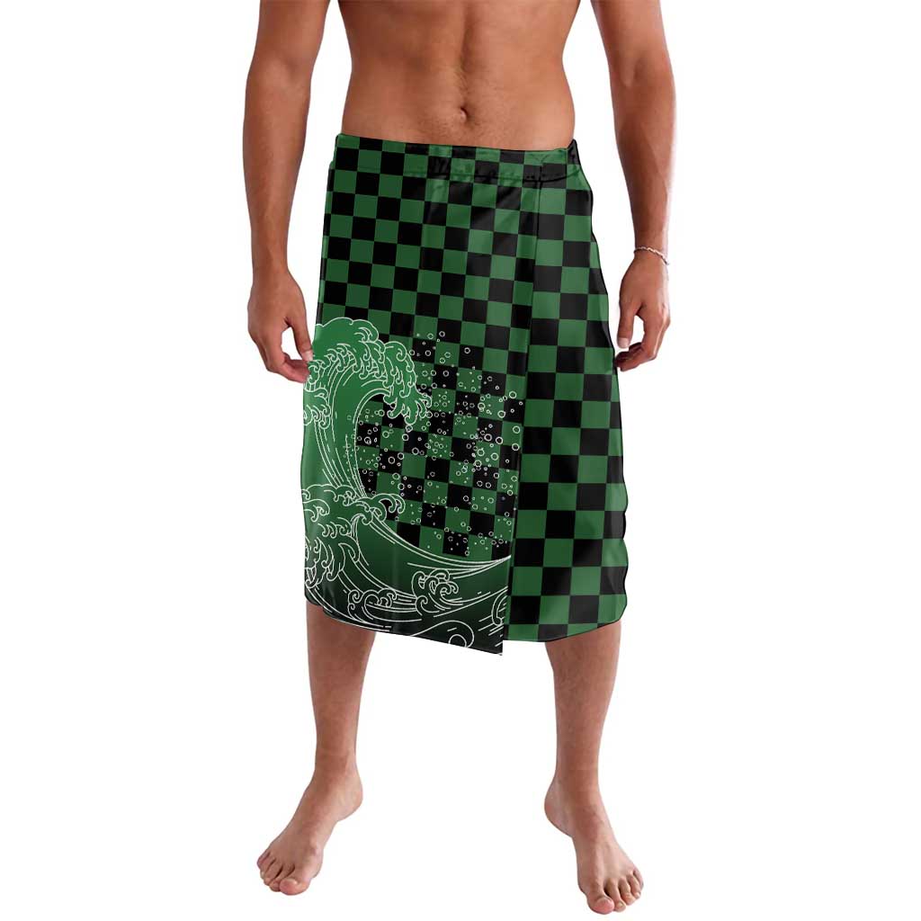 Japanese Asanoha Pattern Lavalava Water Breathing Slayer Dragon - Wonder Print Shop