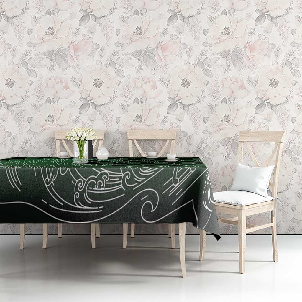 Japanese Asanoha Pattern Tablecloth Water Breathing Slayer Dragon - Wonder Print Shop