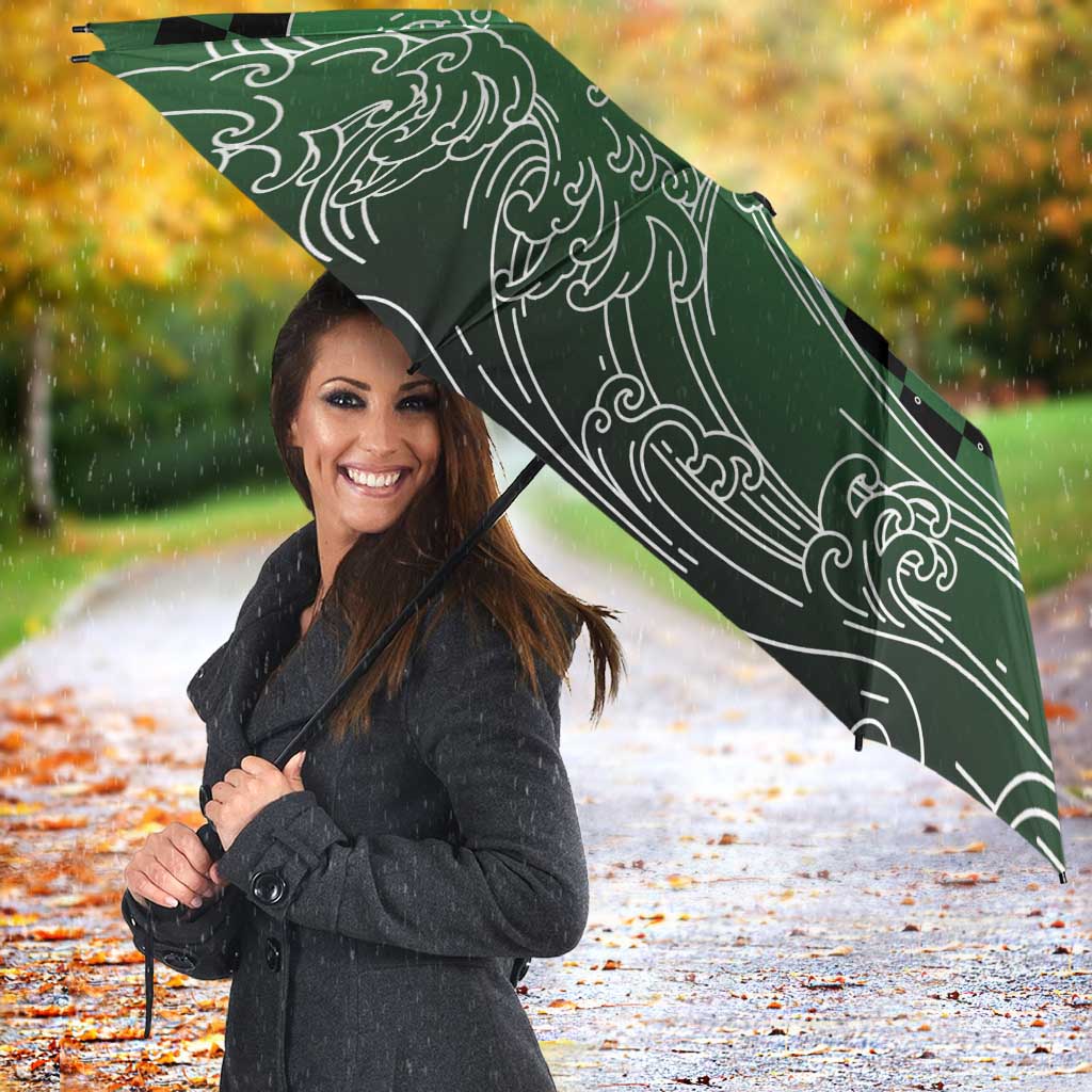 Japanese Asanoha Pattern Umbrella Water Breathing Slayer Dragon - Wonder Print Shop