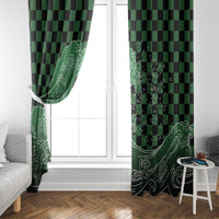 Japanese Asanoha Pattern Window Curtain Water Breathing Slayer Dragon - Wonder Print Shop