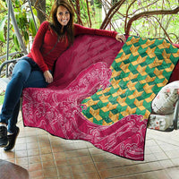 Japanese Bishamon-Kikkou Pattern Quilt Water Pillar Silent River Flow - Wonder Print Shop
