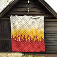 Japanese Kaen Pattern Quilt Flame Pillar Blazing Lion Heart - Wonder Print Shop