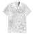 Personalised Tonga White Sunday Family Matching Off Shoulder Short Dress and Hawaiian Shirt Tropical Plant With Polynesian Pattern LT9 - Wonder Print Shop