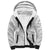 Personalised Tonga White Sunday Sherpa Hoodie Tropical Plant With Polynesian Pattern - Wonder Print Shop