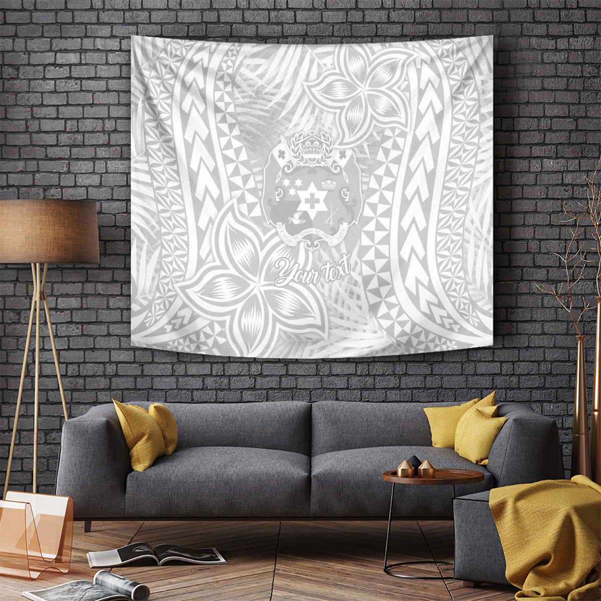 personalised-tonga-white-sunday-tapestry-tropical-plant-with-polynesian-pattern