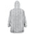 Tonga White Sunday Wearable Blanket Hoodie Polynesian Plumeria Tribal Simple - Wonder Print Shop
