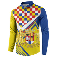 Personalized Belgium Antwerp Province Button Sweatshirt