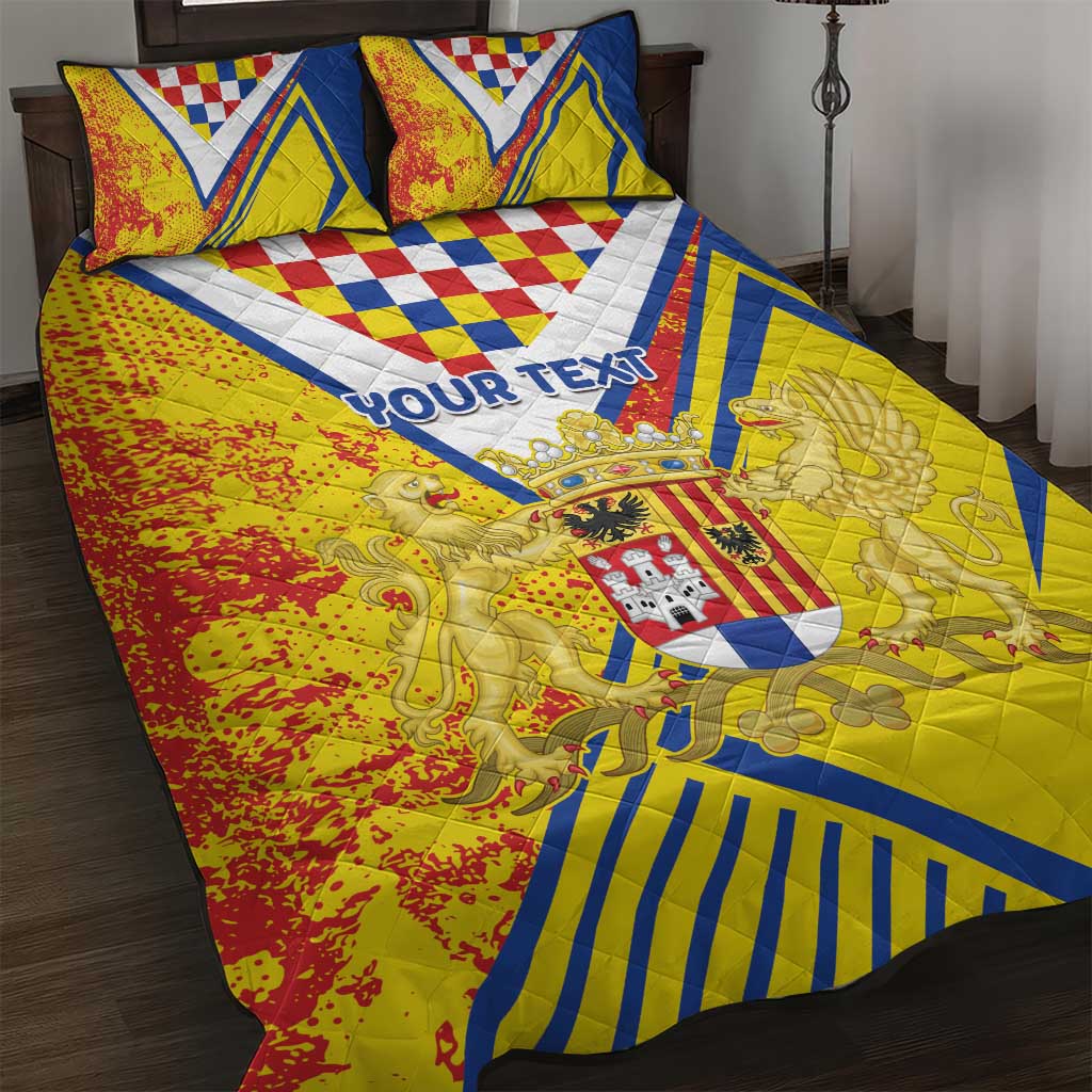 Personalized Belgium Antwerp Province Quilt Bed Set