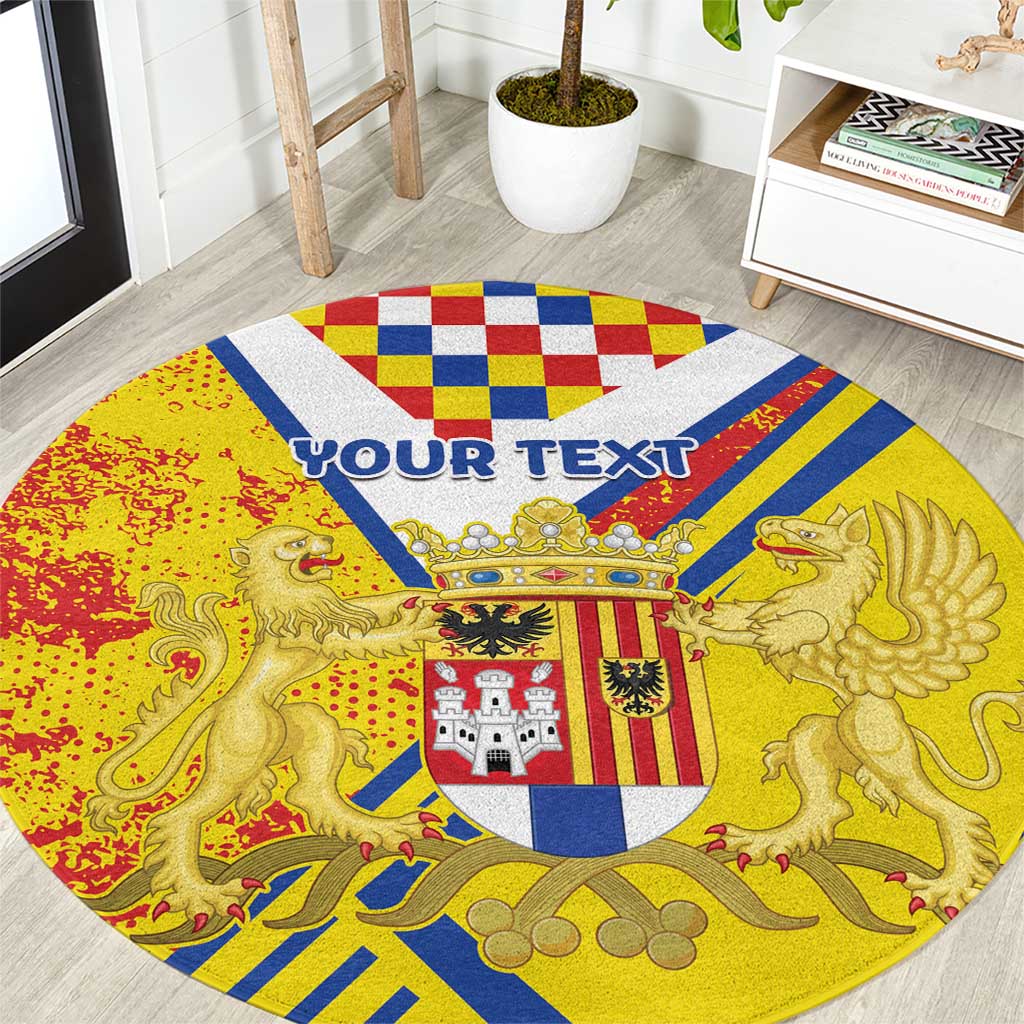 Personalized Belgium Antwerp Province Round Carpet